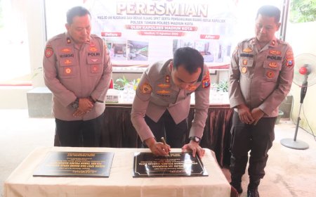 Kapolres Madiun Kota Resmikan Mushola An-Nugraha dan Sejumlah Ruang Pelayanan Polsek Taman
