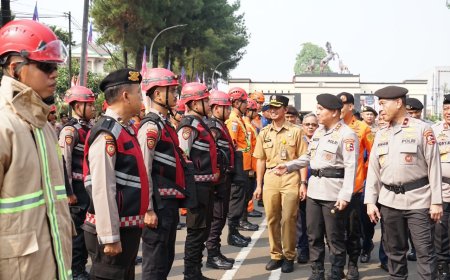 Polri Gelar Apel Serentak Kesiapsiagaan Penanganan Karhutla di Seluruh Indonesia