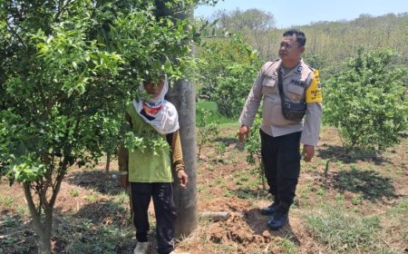 Bhabinkamtibmas Ajak Warga Konsisten Menjaga Ketahanan Pangan