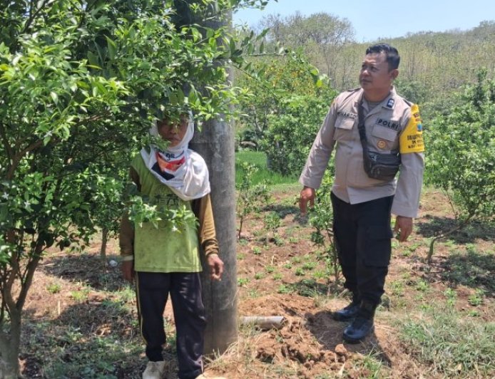 Bhabinkamtibmas Ajak Warga Konsisten Menjaga Ketahanan Pangan